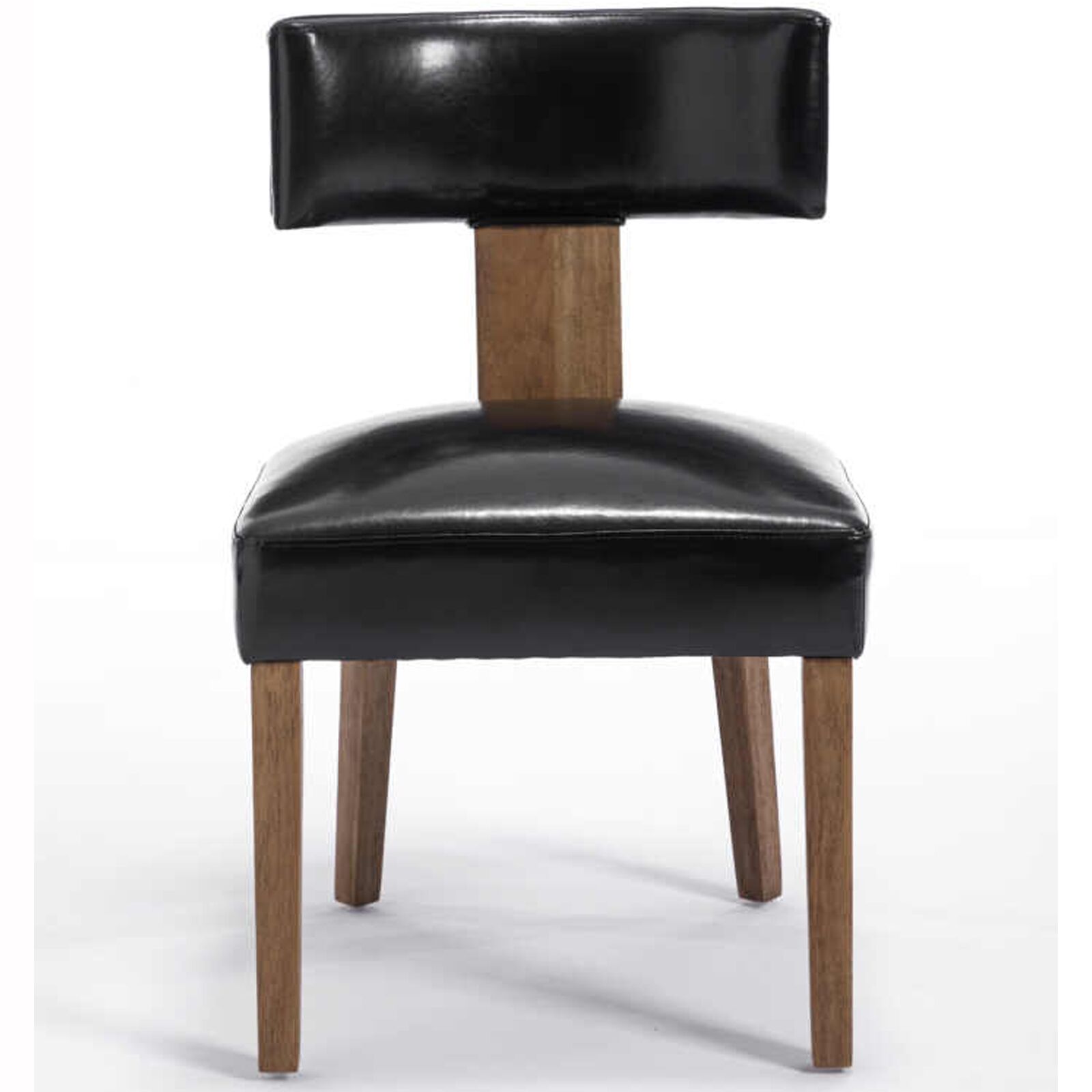 Nova Dining Chair – Retro Style with Luxurious Black Air Leather Comfort7 Nova Dining Chair Retro Style With Luxurious Air Leather Comfort - Black