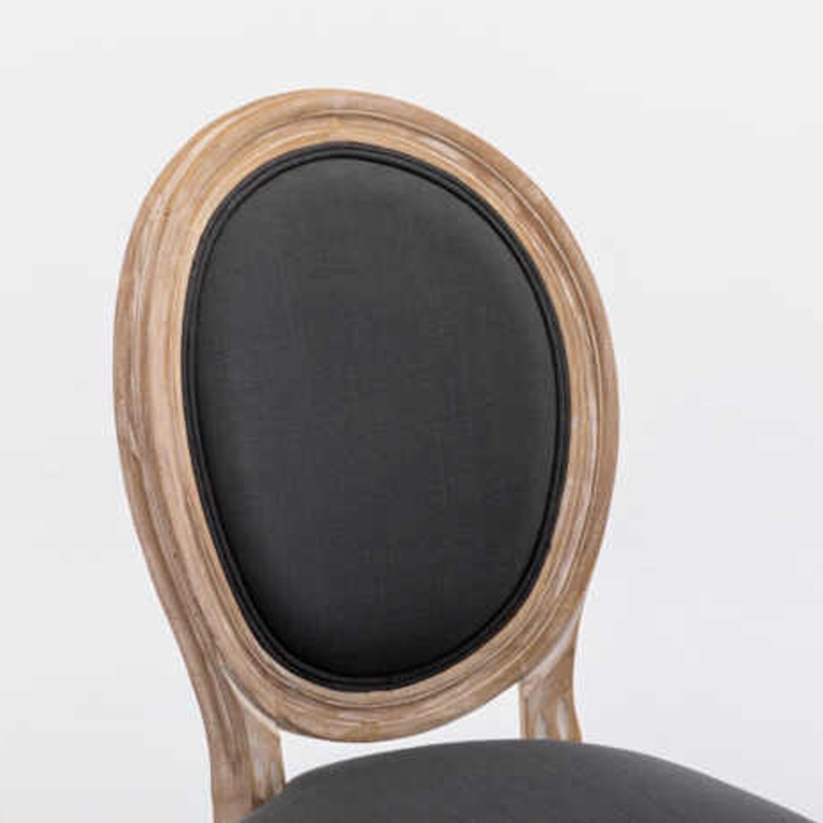 Antique French Provincial Louis XVI Style Upholstered Dining Chair Natural Oak Colour4 Louis French Provincial Upholstered Dining Chair – Grey With Oak Leg