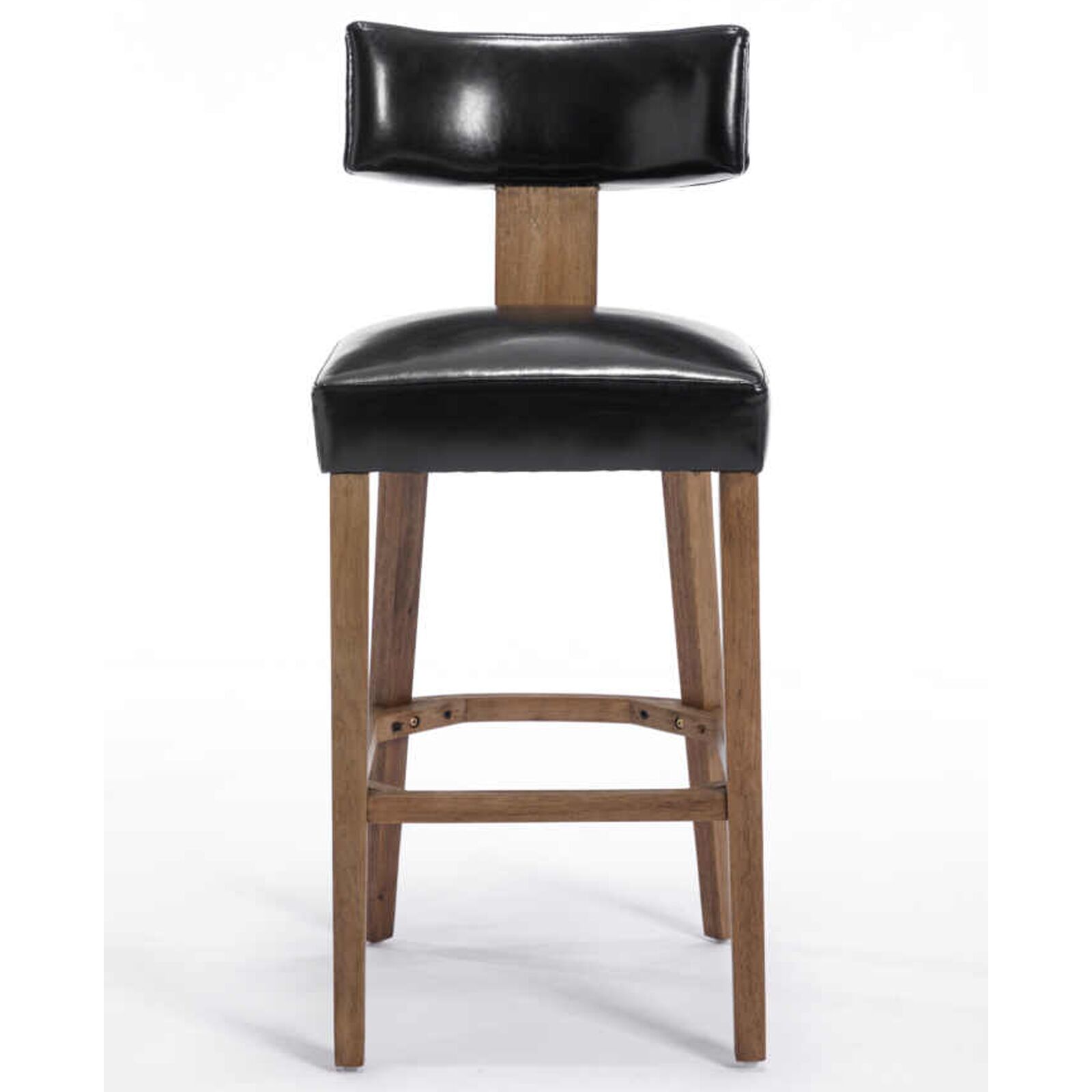 Modern Black Leather Bar Stool with Solid Wood Frame Stylish & Durable Seating10 Modern Black Leather Bar Stool with Solid Wood Frame Stylish & Durable Seating2
